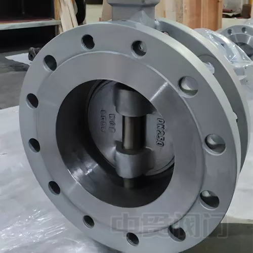 WCB tredobbelt excentrisk flange sommerfuglventil